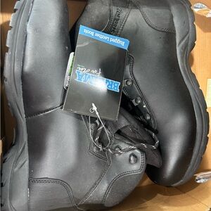 Brahma Womens Black Leather Work Boots